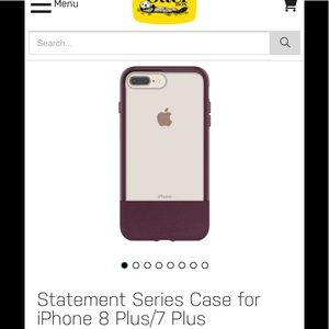 Burgundy otterbox for iPhone 7/8plus.